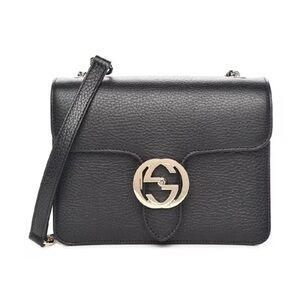 BNWT Gucci Black Icon GG Interlocking Small Crossbody Bag